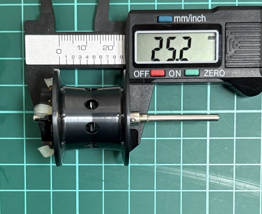 16メタニウムのスプール幅