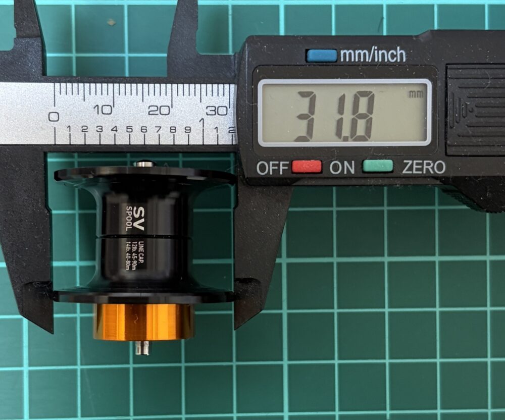 21アルファスSV TWのスプール径