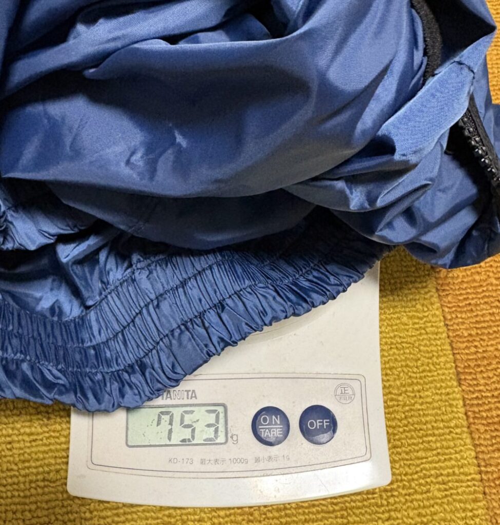 空調服の重量