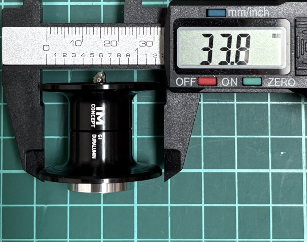 25IM Z TW 100-Cのスプール径