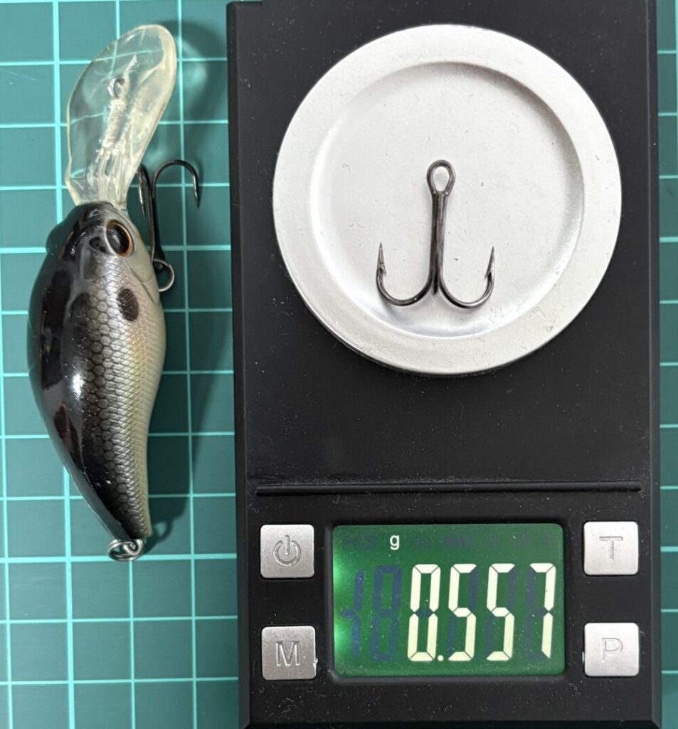 ワイルドハンチのリアフック重量