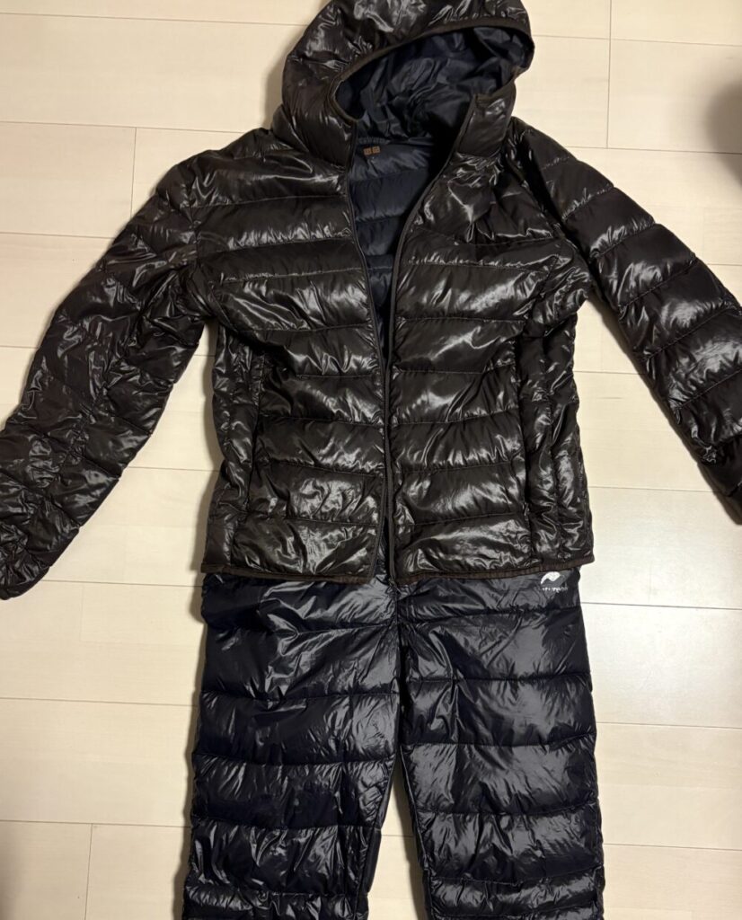 上下ダウンジャケット