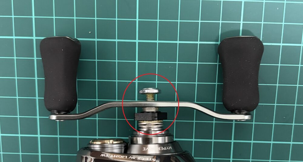 26スティーズSVライトTWのハンドル取り付け部