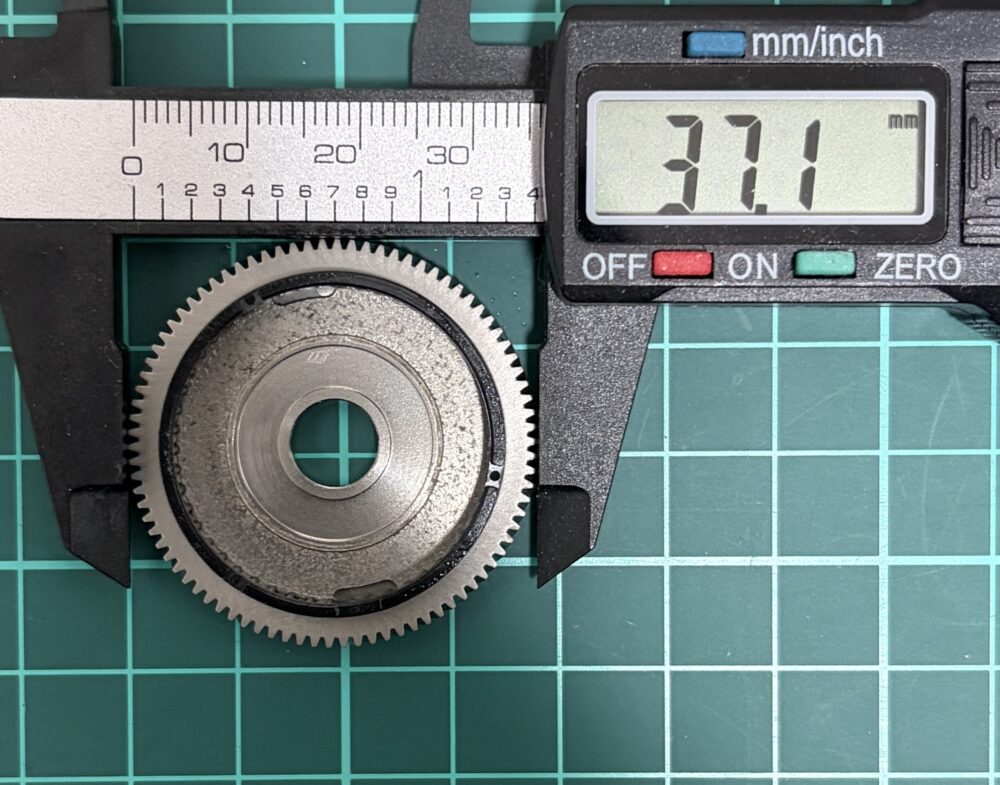 26スティーズSVライトTWのドライブギア直径