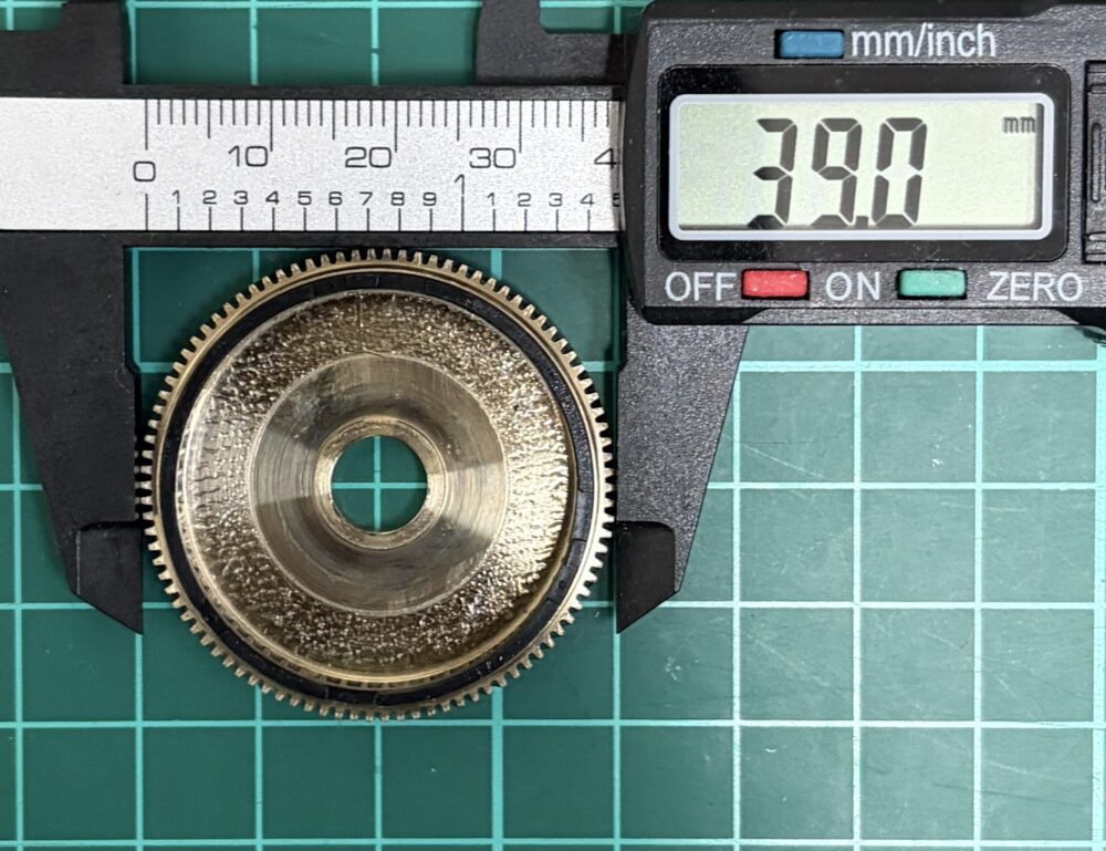 26リョウガのメインギア直径