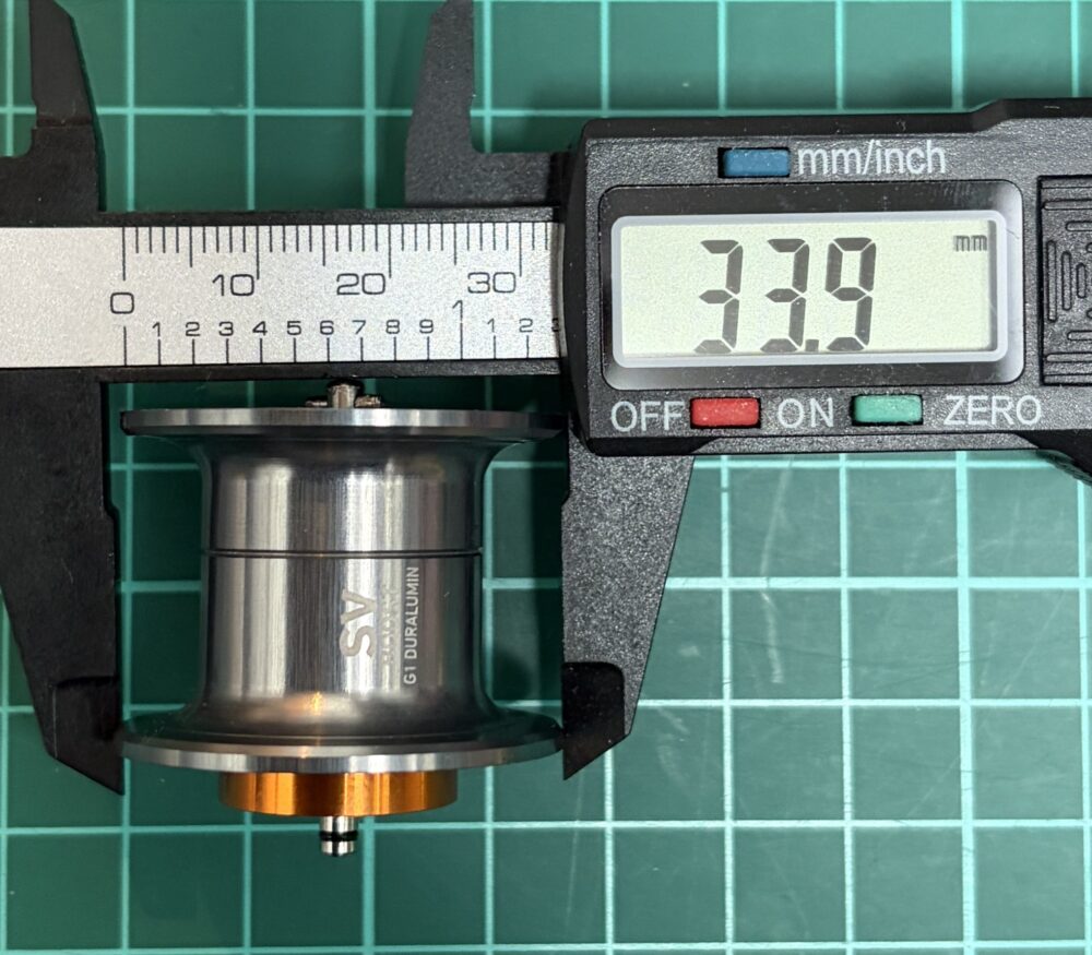 26リョウガのスプール径