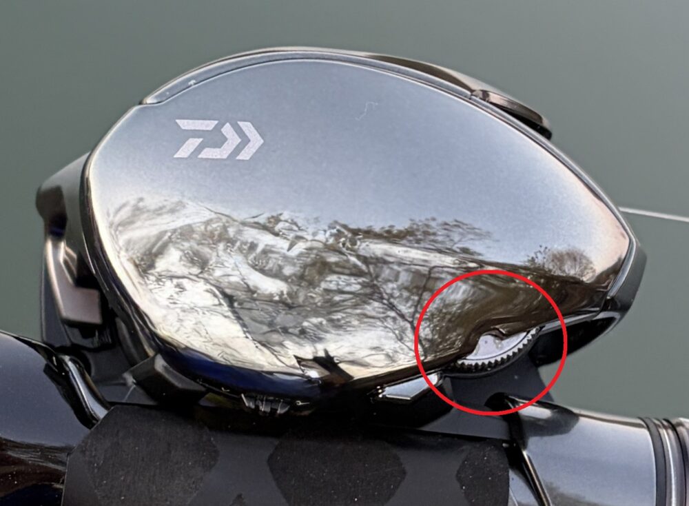 26スティーズSVライトTWのブレーキ目盛り