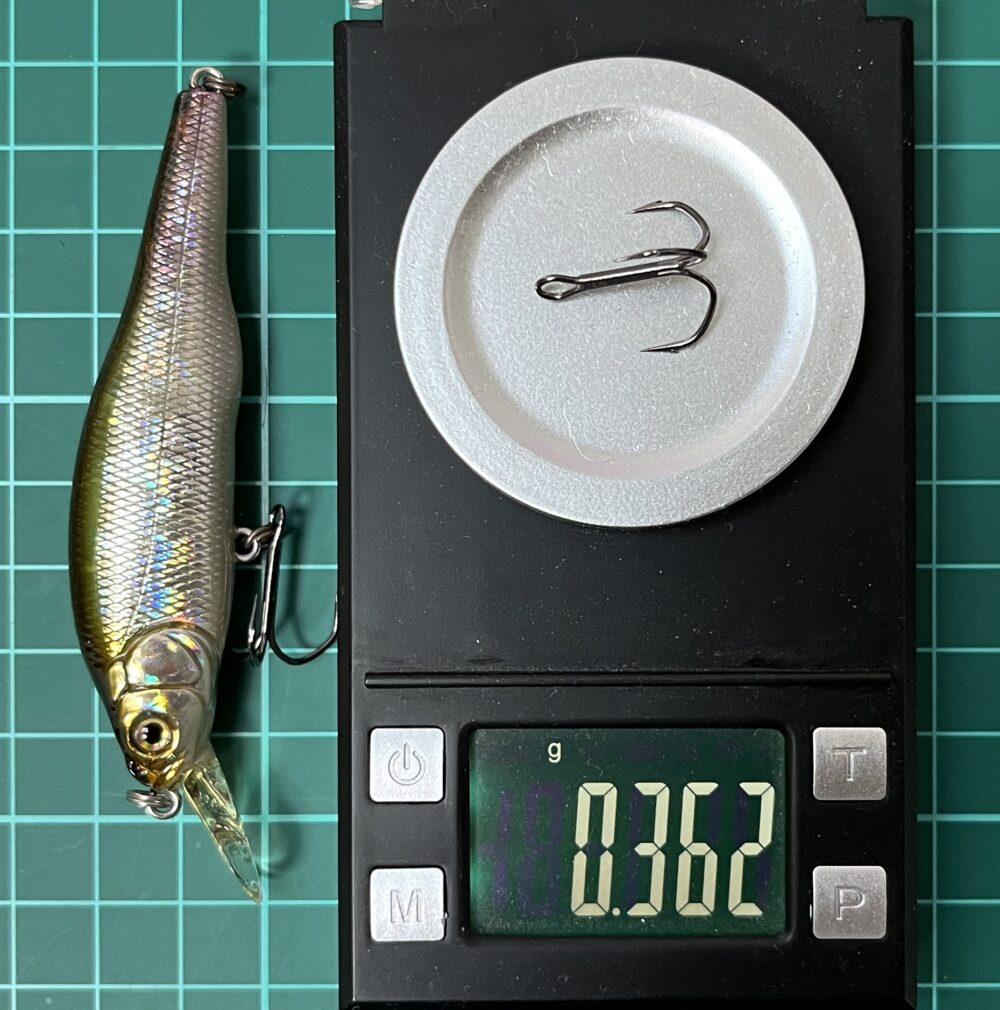 X-80のフック重量