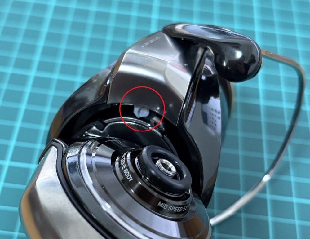 26セルテートHDのラインローラーストッパー