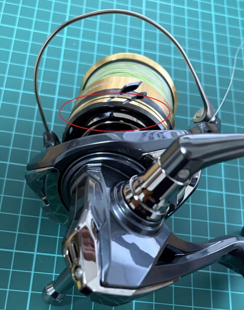 25アルテグラのライン巻き込み防止