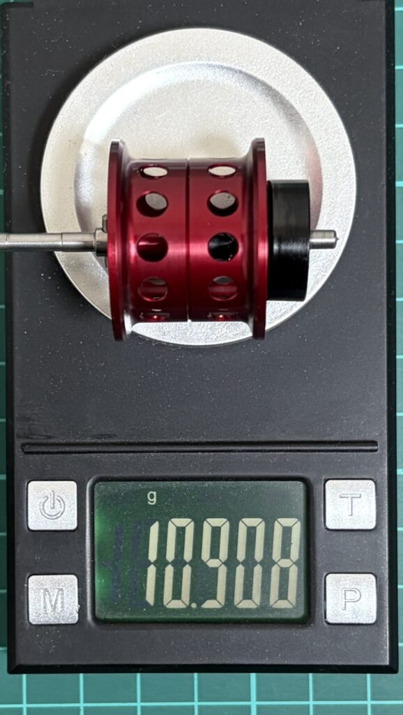 26タトゥーラBFのスプール重量