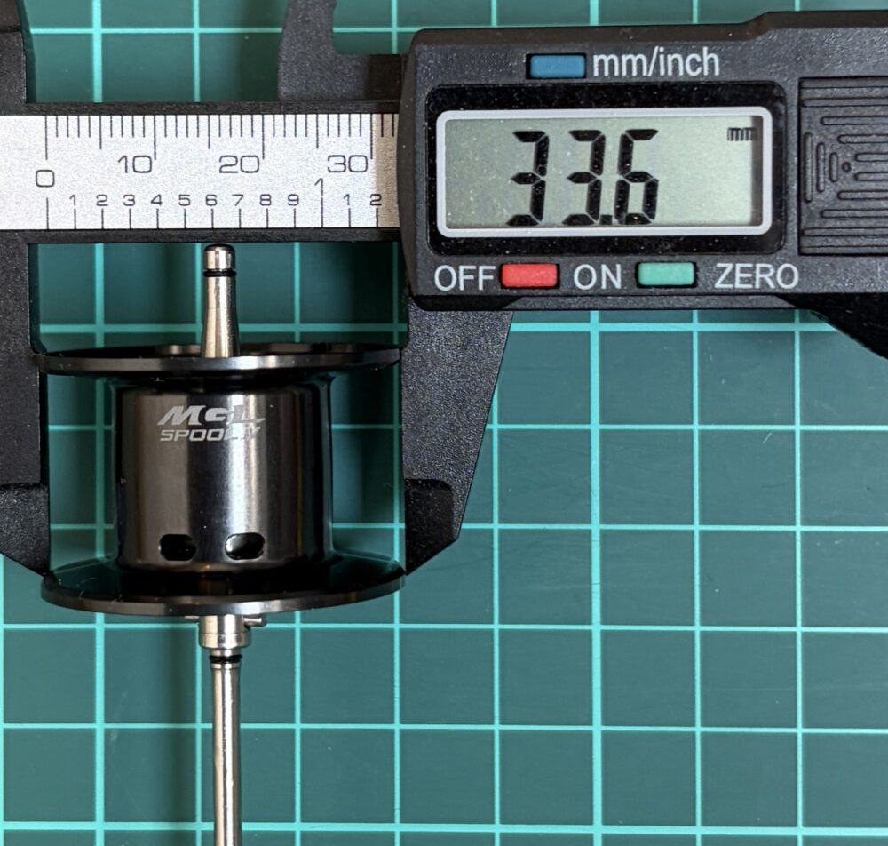 26カルカッタコンクエストDCのスプール径